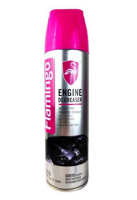 Flamingo Engine Degreaser Foam Spray 650ML – Heavy Duty Engine Cleaner for Cars & Motorcycles | Removes Oil