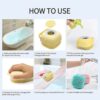 Combo Deal Of Silicone Back Scrubber And Silicone Bath Brush - Soft Body Exfoliating Shower Tools For Effective Cleaning And Skin Massage - Image 2