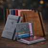 Premium Portable Passport Holder Pouch & Multi-Functional Travel Wallet - Size 6*4 inch - Random color - Image 2