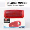 JBL Charge 3 Portable Bluetooth Speaker Rechargeable Biggest Battery With FM Radio Durable Comfortable Stylish Affordable | Random Color - Image 3