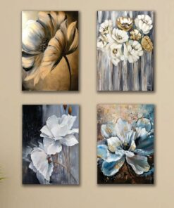 Set of 4 Premium Wall Art Photo Tiles – Modern Home Decor Sets 8x11