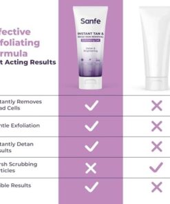 Sanfe Instant Tan & Dead Skin Removal Exfoliating Gel – Deep Exfoliation for Smooth & Bright Skin