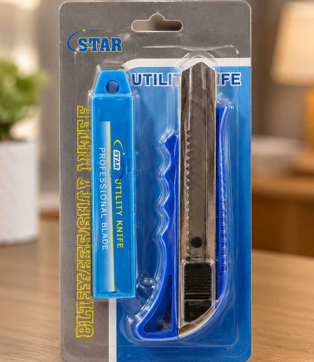 Star Utility Knife - Durable And Versatile Handheld Cutting Tool Designed For Precision Work