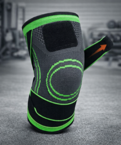 Premium Compression Knee Brace – High-Elasticity Joint Support Sleeve with Adjustable Dual Tension Straps & Breathable Knit Fabric