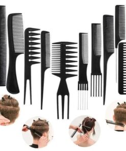 10 Pcs Professional Hair Styling Comb Set | Barber