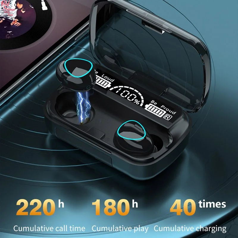 M10 TWS Wireless Bluetooth Earbuds with 9D Noise Reduction & Digital Display Charging Case - Image 4