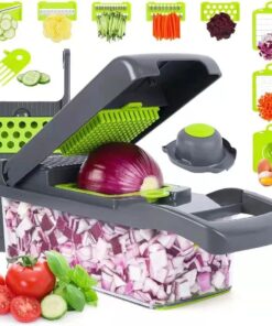 Vegetable Chopper 16 Pcs Set – Manual Onion Chopper