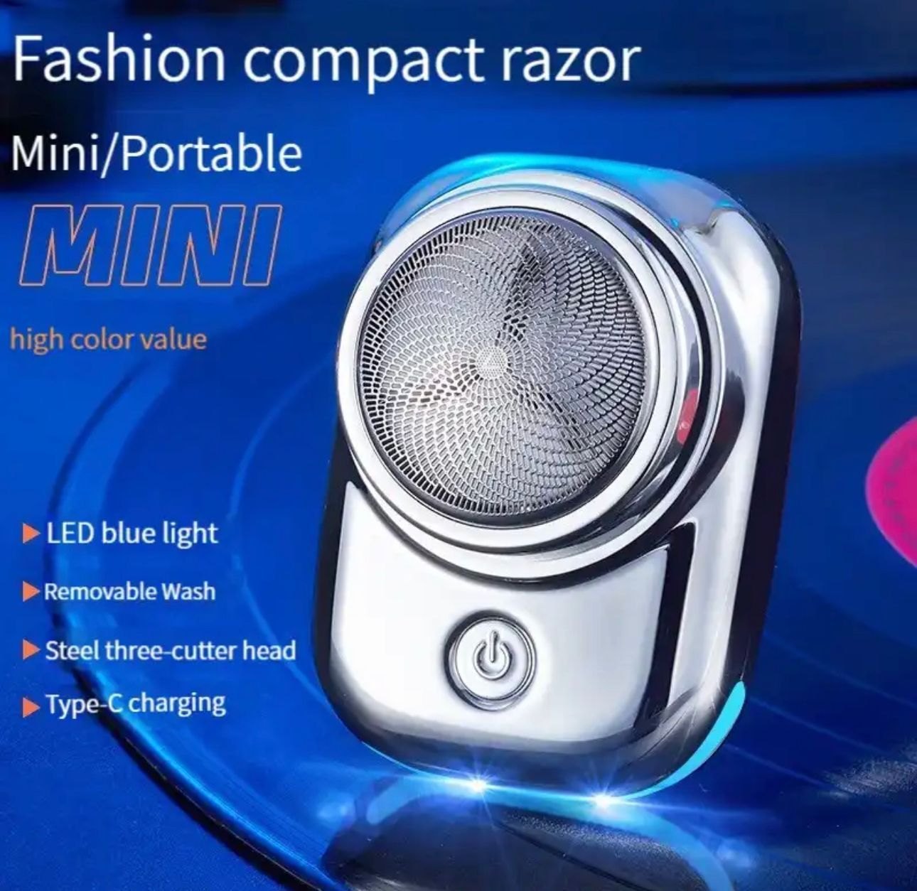 Portable Washable Rechargeable Trimmer For Man Barber Hair Clipper USB Type C (Random Color) - Image 3