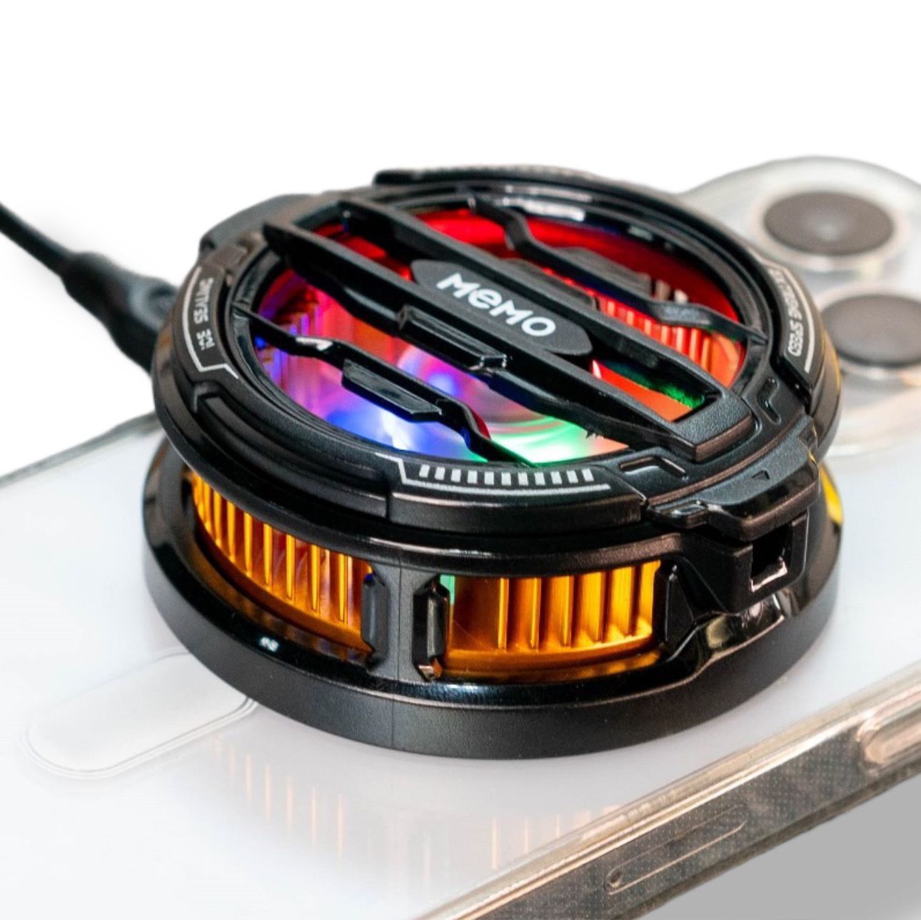 Magnetic Phone Cooler Fan Case Yellow CX07 Gaming - Image 3