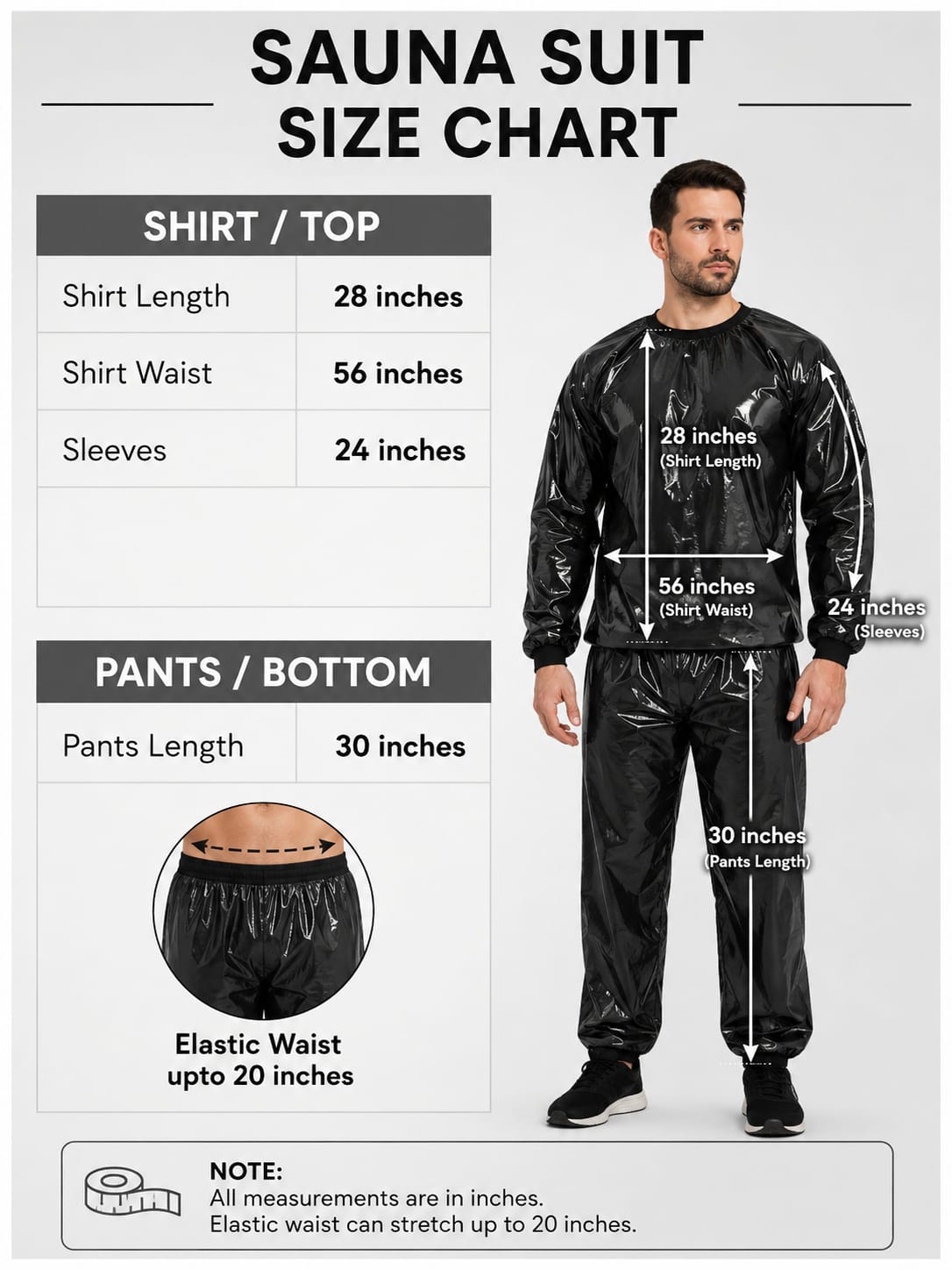 Sauna Suit Heavy Duty Anti Rip PVC Durable Flexible Design Increases Sweating Boosts Calorie Burn Supports | Random Color - Image 2