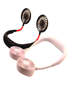 7 Wing Neck Fans Mini Portable Outdoor Fan Personal Fan Biggest Rechargeable Battery Operated Neckband Fan - Portable Cooling Device (Random Color)