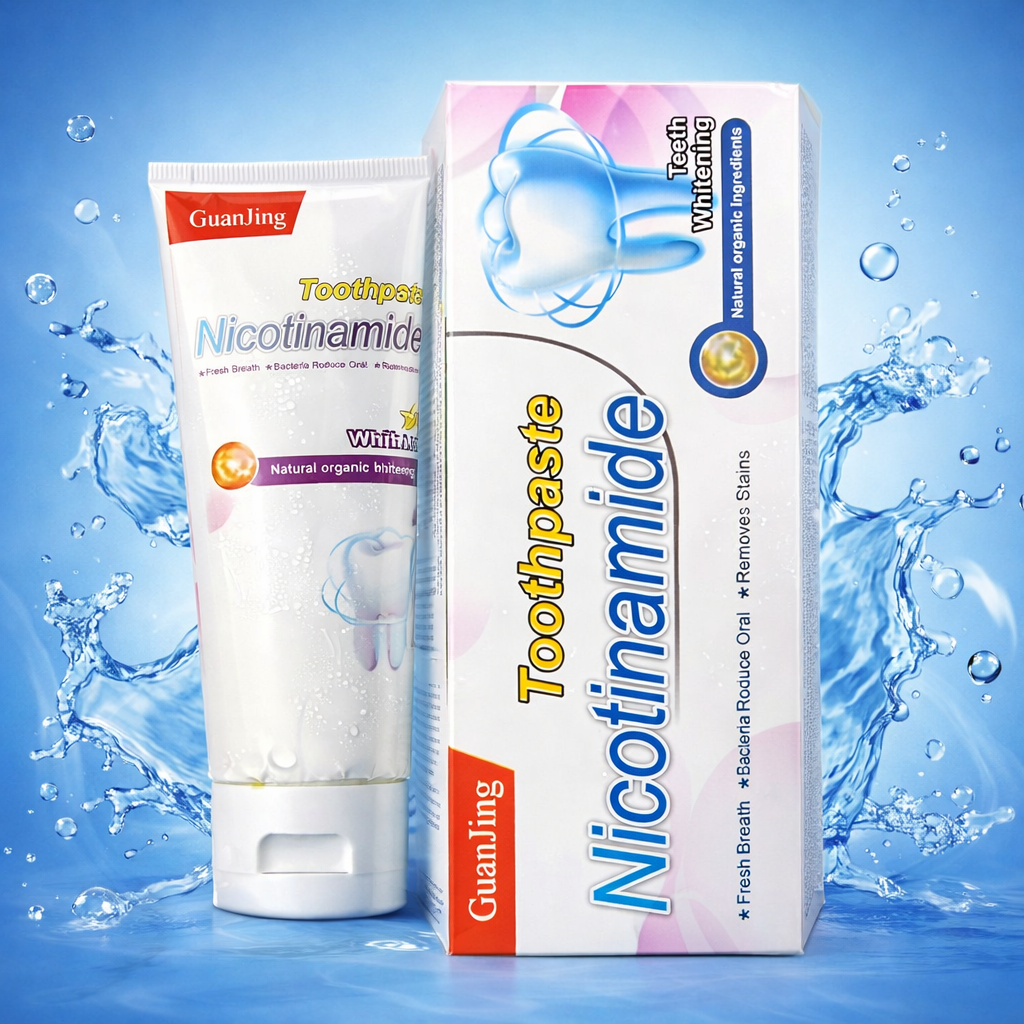 GuanJing Nicotinamide Teeth Whitening Toothpaste – Natural Organic Ingredients for Fresh Breath