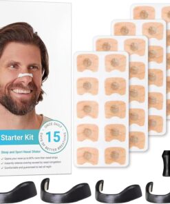 Premier Nasal Dilator White Starter Kit – Sleep and Sport Nasal Dilator for 15 Days of Better Breathing & Snoring Relief