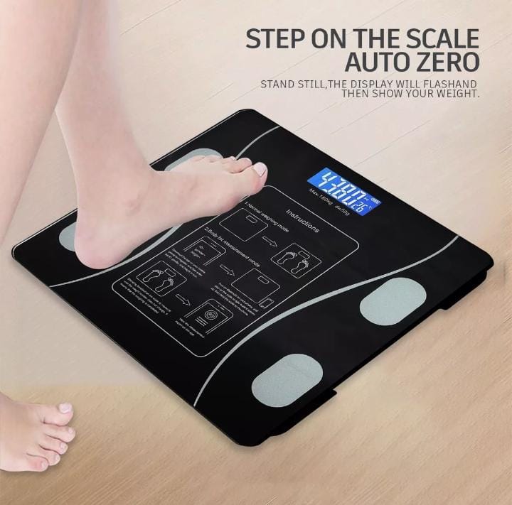 Digital Smart Bluetooth Body Weight & BMI Scale Body Fat Scale Smart Wireless Digital Bathroom Weight Scale Body Composition Analyzer With Smartphone App Bluetooth-compatible - Image 4
