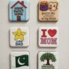 DIY Fridge Magnet Paint Kit – 6 Magnets & 6 Paint Sheets Creative Art Set - Image 2
