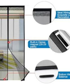 Magnetic Mosquito Mesh Door Net – Hands-Free Automatic Closing Insect Screen