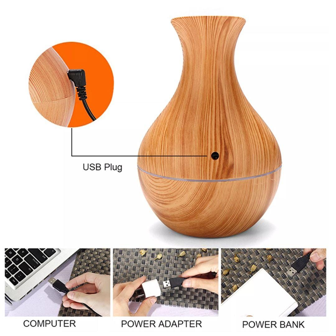 Mini Ultrasonic Aromatherapy Diffuser – Cool Mist Air Humidifier & Essential Oil Aroma Diffuser for Home, Office & Bedroom - Random Color - Image 3
