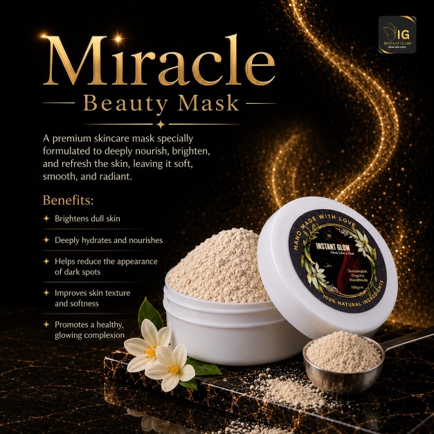 Miracle Beauty Face Mask 50g – Natural Brightening Mask for Glowing Skin