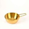 Mini Golden Stainless Steel Sauce Pan Multipurpose Kitchen Cooking Pot - Premium Cookware Designed For Heating Milk And Food Portions Routine - Image 2