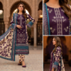 3 Piece Unstitched Lawn Suit For Women Printed Lawn Dress With Matching Dupatta And Trouser - Image 2