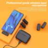 J13 Type C Dual Wireless Lavalier Microphone With Charging Case Video Recording Mic - Electronic Accessory For Audio Recording Routine - Image 3