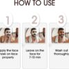 Niconi Men Enzyme De-Tan Pack for Face & Body | Professional Tan Removal & Skin Brightening | 150ml - Image 2