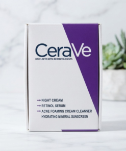 CeraVe 4 In 1 Skincare Kit Night Cream Retinol Serum Acne Foaming Cream Cleanser Hydrating Mineral Sunscreen