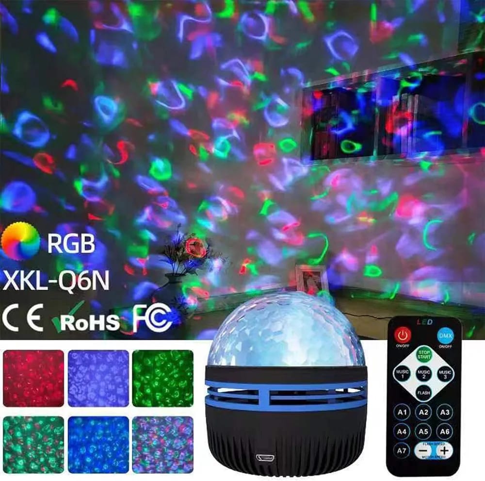 Northern Lights Aurora Galaxy Projector – Ocean Wave & Star LED Night Light with Remote Control - Image 4