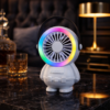 Astro Series Astronaut Mini Desktop Fan – Portable USB Rechargeable Fan with RGB Night Light - Image 2