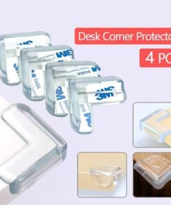 4pcs Table Corner Protector - Child Safety Transparent Silicon Furniture Corner Protectors Self-Adhesive Edge Guard For Baby Proofing Home