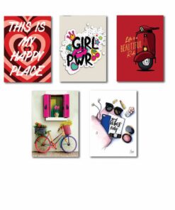 Set of 5 Premium Wall Art Photo Tiles – Modern Home Decor Sets 8x11