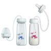 Handsfree Baby Feeding Bottle 240ml with Silicone Tube & Nipple | BPA-Free | Random Color - Image 3