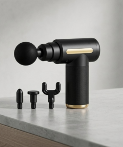 Portable Rechargeable Deep Tissue Massage Gun With Multiple Massage Heads For Muscle Relaxation
