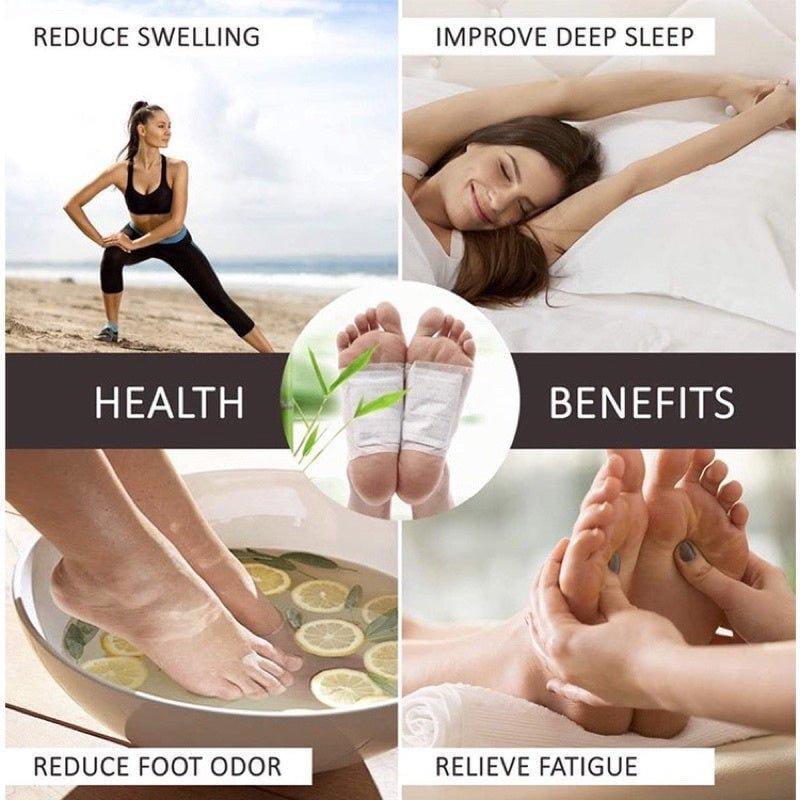 Kinoki Premium Natural Foot Patches (Pack of 10) | Bamboo Vinegar Detox Foot Pads for Overnight Foot Care - Image 2