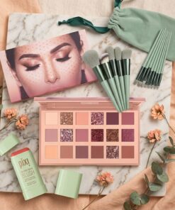 3-in-1 Makeup Combo Set – Blush Stick + 18 Color Eyeshadow Palette + 13 PCS Makeup Brushes Kit