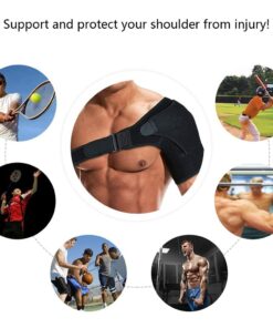 Shoulder Support for Men and Women with Pressure Pad – Adjustable Posture Corrector Brace for Pain Relief