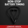 Lenovo HE05X Wireless Bluetooth Neckband Earphones – Magnetic Sports Earbuds with HD Sound & Built-in Mic