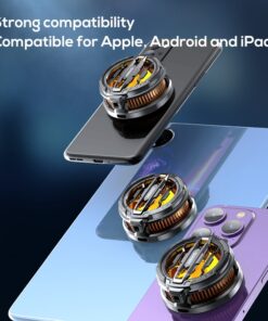 MEMO CX07 Pro Mobile Cooling Fan 25W Semiconductor Phone Cooler – Fast Cooling Gaming Radiator for Android & iPhone ~ Magnetic Support