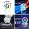 Astro Series Astronaut Mini Desktop Fan – Portable USB Rechargeable Fan with RGB Night Light - Image 4