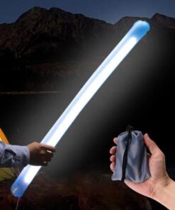 Foldable Inflatable LED Camping Light with Magnetic Base & Storage Pouch