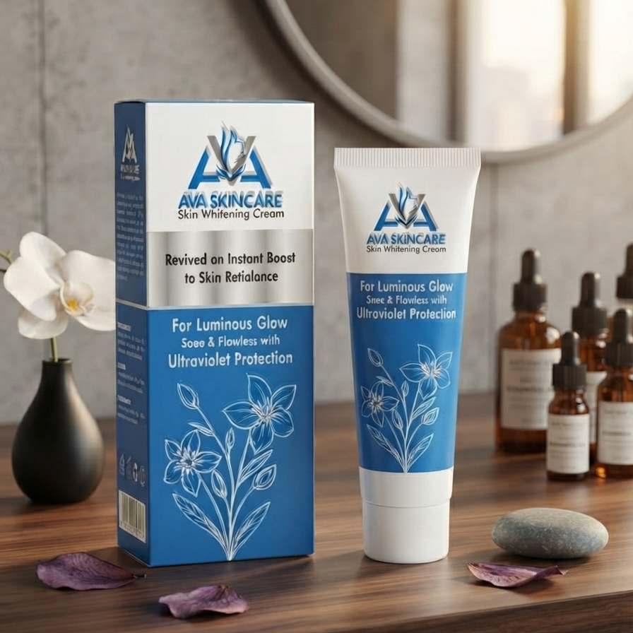 AVA Skin Care Skin Whitening Cream - Daily Facial Moisturizer Designed For Brightening And Improving Skin Tone Appearance - 30g - Image 2