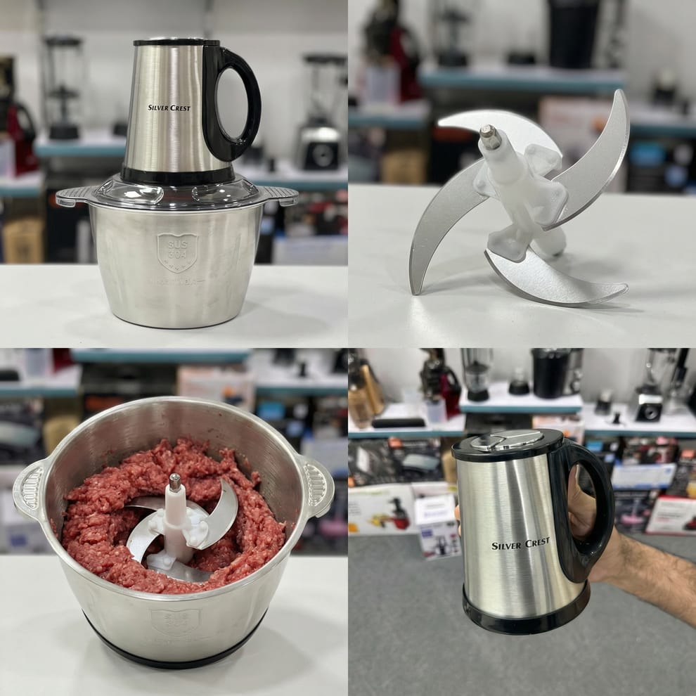 Silver Crest 3L Electric Meat Grinder - Kitchen Product Designed For Food Preparation And Daily Cooking Routine - Image 3