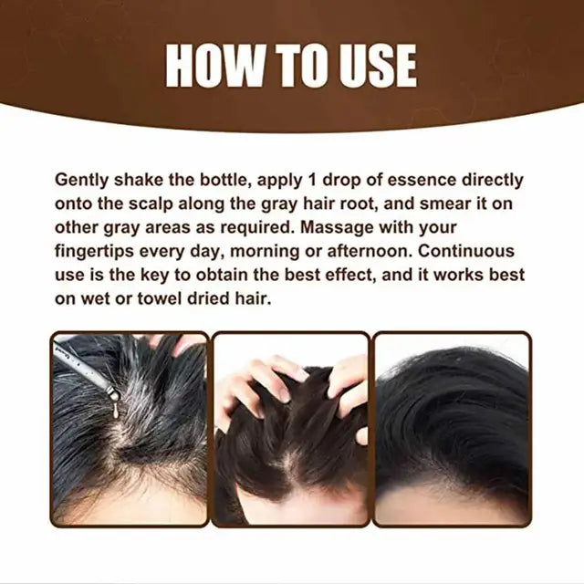 Drakkar Collection Ganoderma Nutrient Natural Darkening Anti-Greying Hair Spray – 30ml - Image 2