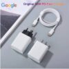 Google Original 30W USB-C PD Fast Charger with USB-C to USB-C Cable for Pixel 6
