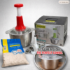 Kitchen Fresh Prep Combo Deal – 2L Manual Hand Press Vegetable Chopper
