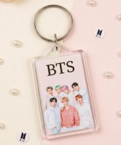 BTS Dual Side Printed Acrylic Keychain 2 Inch | Glossy K-Pop Key Ring | Premium Gift for BTS Fans & K-Pop Lovers