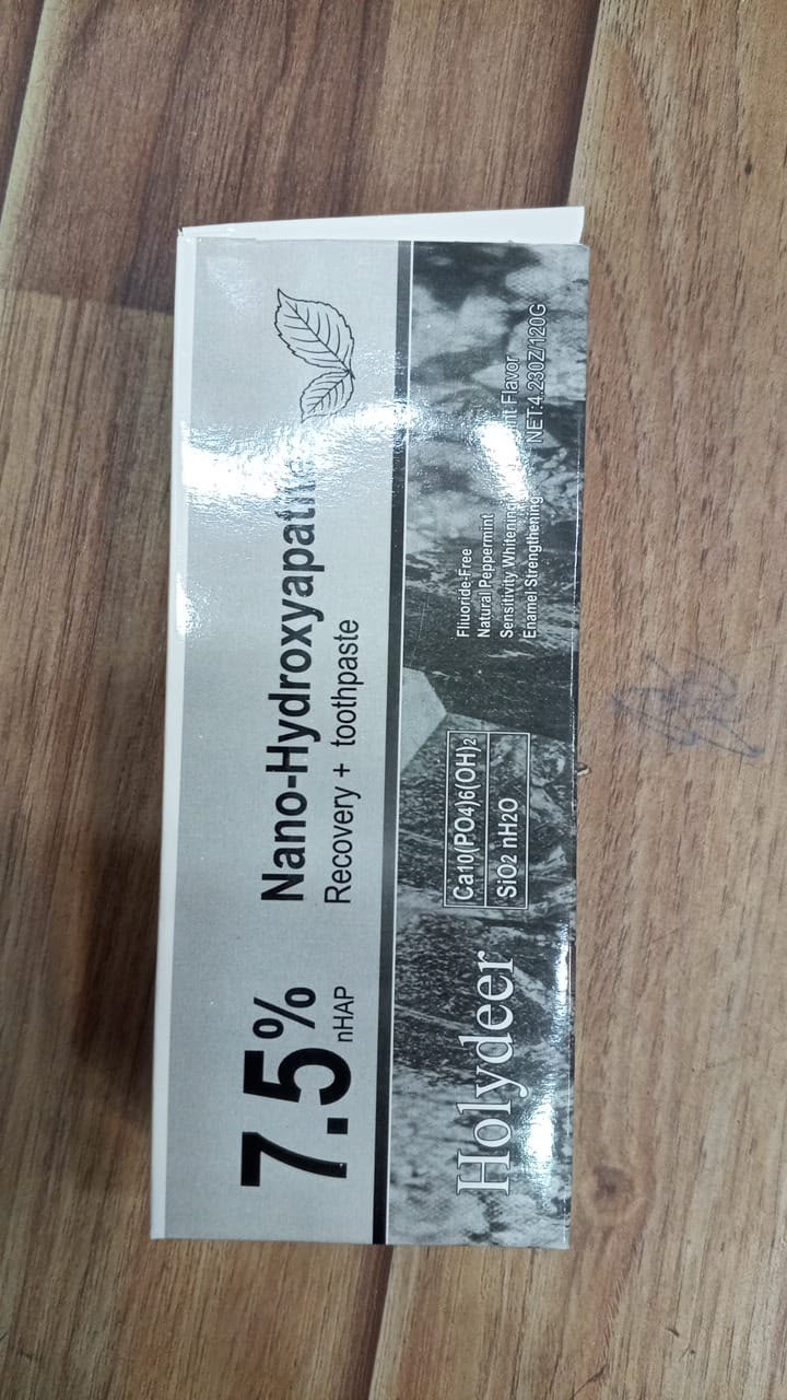 Holydeer Recovery Toothpaste | 7.5% Nano-Hydroxyapatite Enamel Repair & Whitening Toothpaste - 80g - Image 3