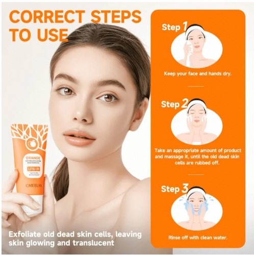 Orange Enzymes Exfoliating Brightening Gel (LF16-35) – High Activity Mild Exfoliation Skincare Gel - 50g - Image 4