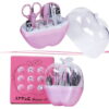 8 Pcs Apple Manicure Set ABS Plastic Mani Pedi Kit | Pink Colour - Image 4
