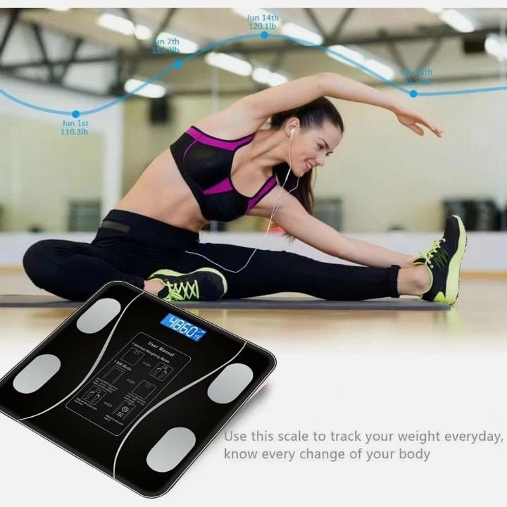 Digital Smart Bluetooth Body Weight & BMI Scale Body Fat Scale Smart Wireless Digital Bathroom Weight Scale Body Composition Analyzer With Smartphone App Bluetooth-compatible - Image 3